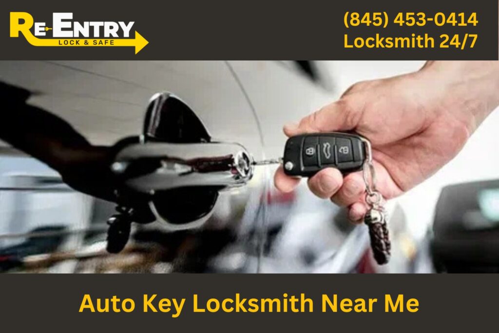 Auto key locksmith crafting and programming a new car key near me.