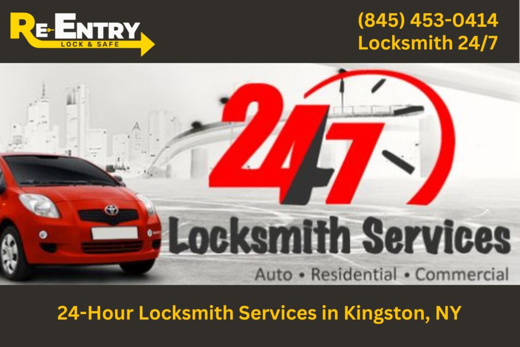 24-hour locksmith in Kingston NY available anytime for emergency lock services.