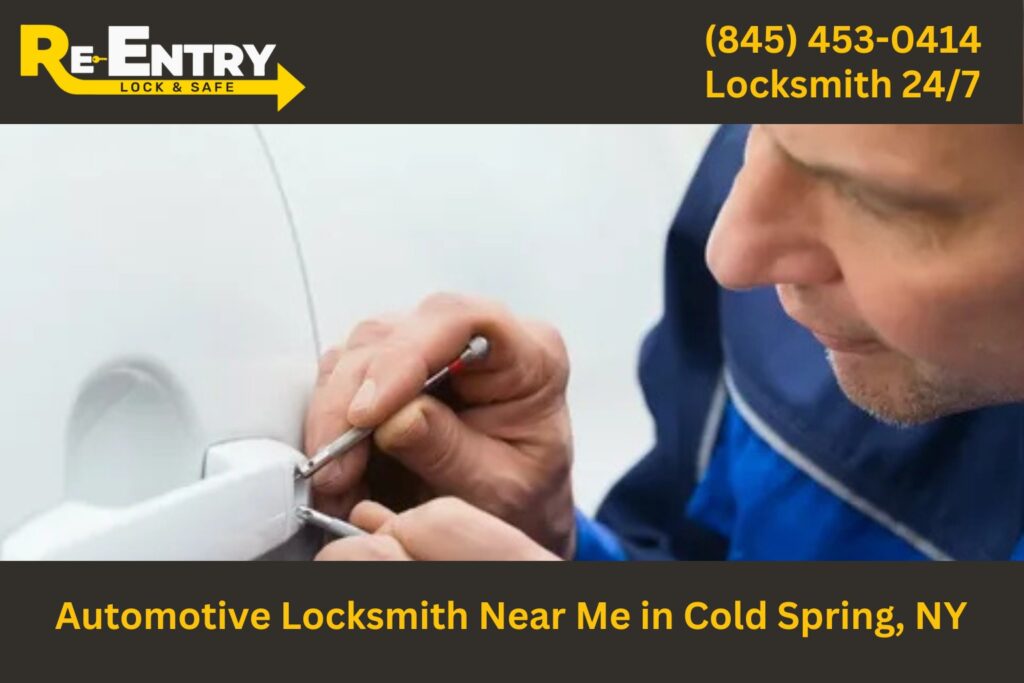 Automotive locksmith in Cold Spring NY offering car key replacement and lockout help.