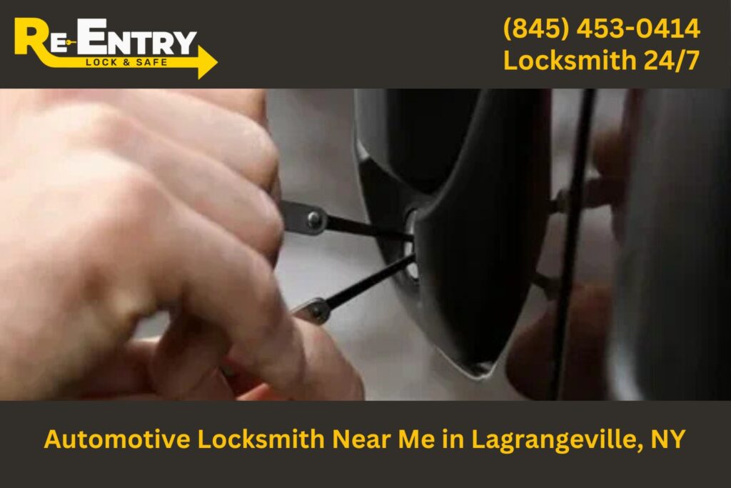 Automotive locksmith in LaGrangeville NY providing car key replacement and lockout services.