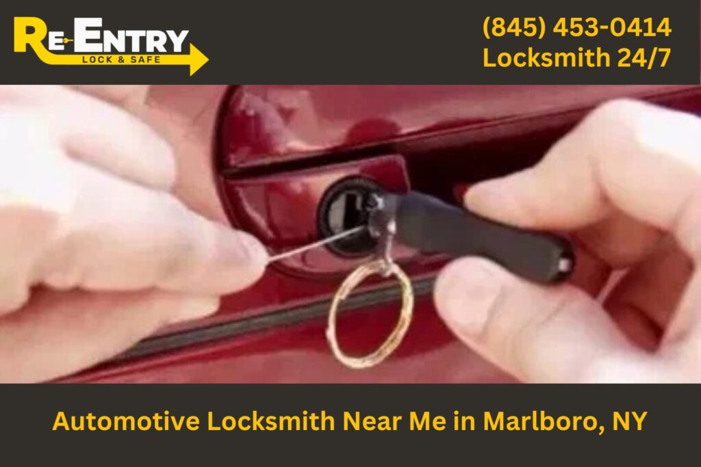 Automotive locksmith in Marlboro NY providing car key replacement and lockout services.