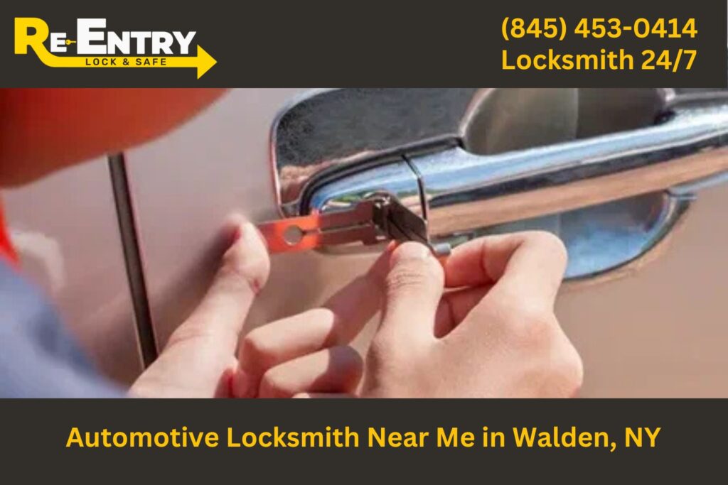 Automotive locksmith in Walden NY providing car key replacement and lockout services.