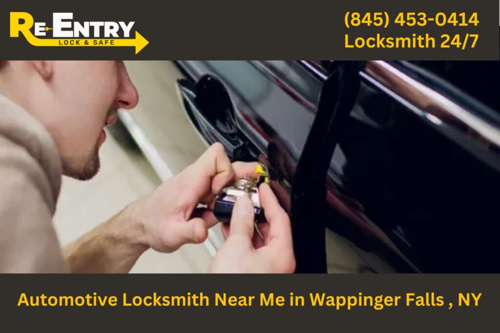Automotive locksmith in Wappingers Falls NY providing car key replacement and lockout services.
