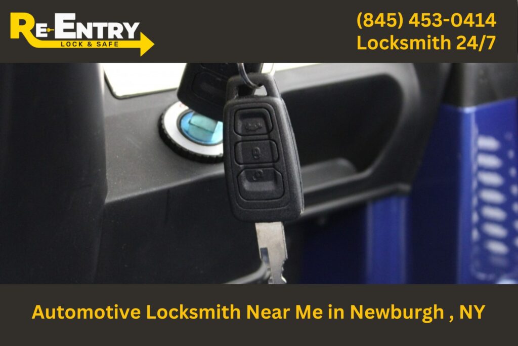 Automotive locksmith in Newburgh NY providing car key replacement and lockout services.