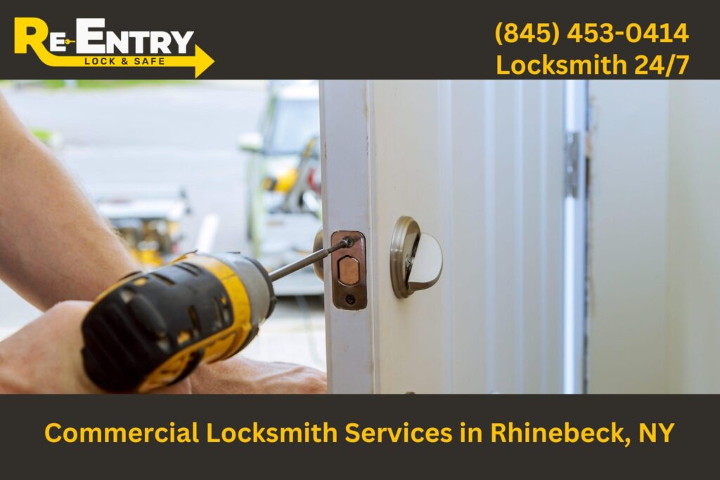 Commercial locksmith in Rhinebeck NY offering business lock and security services.
