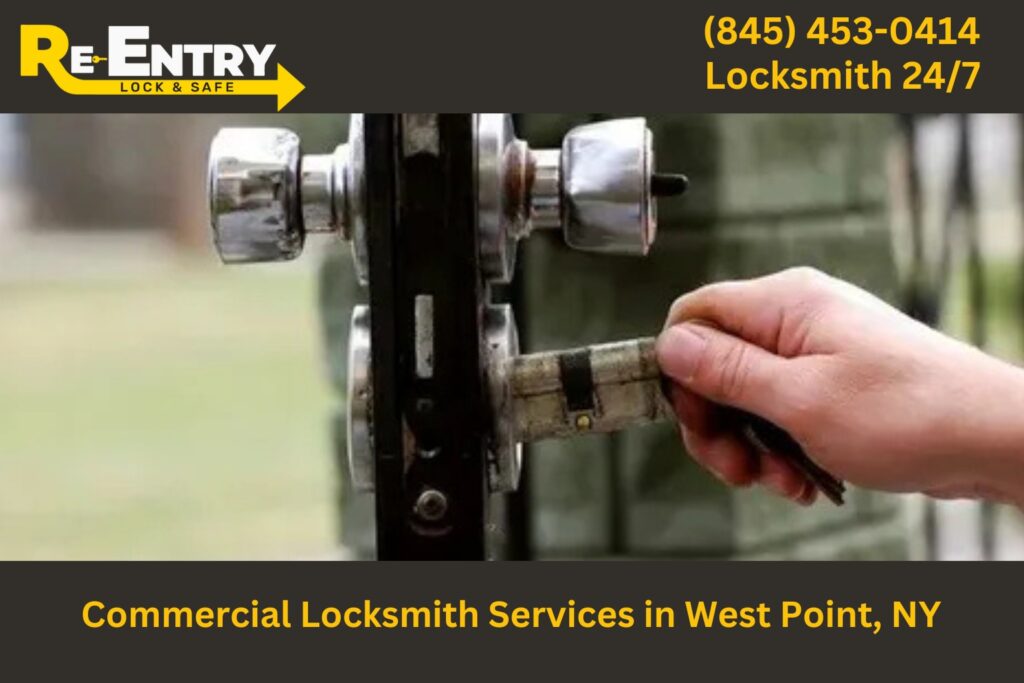 Commercial locksmith in West Point NY providing lock and security services for businesses.