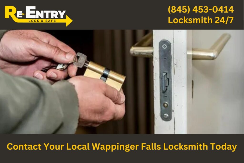 Local Wappingers Falls NY locksmith ready to assist with lock and key services.