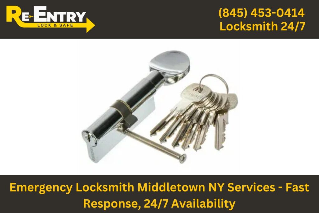 Emergency locksmith in Middletown NY providing fast 24/7 lockout and key services.