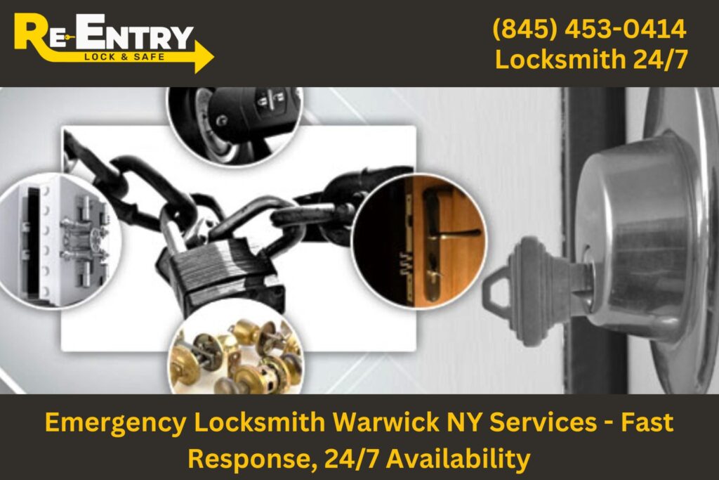 Emergency locksmith in Warwick NY providing fast 24/7 lockout and key services.