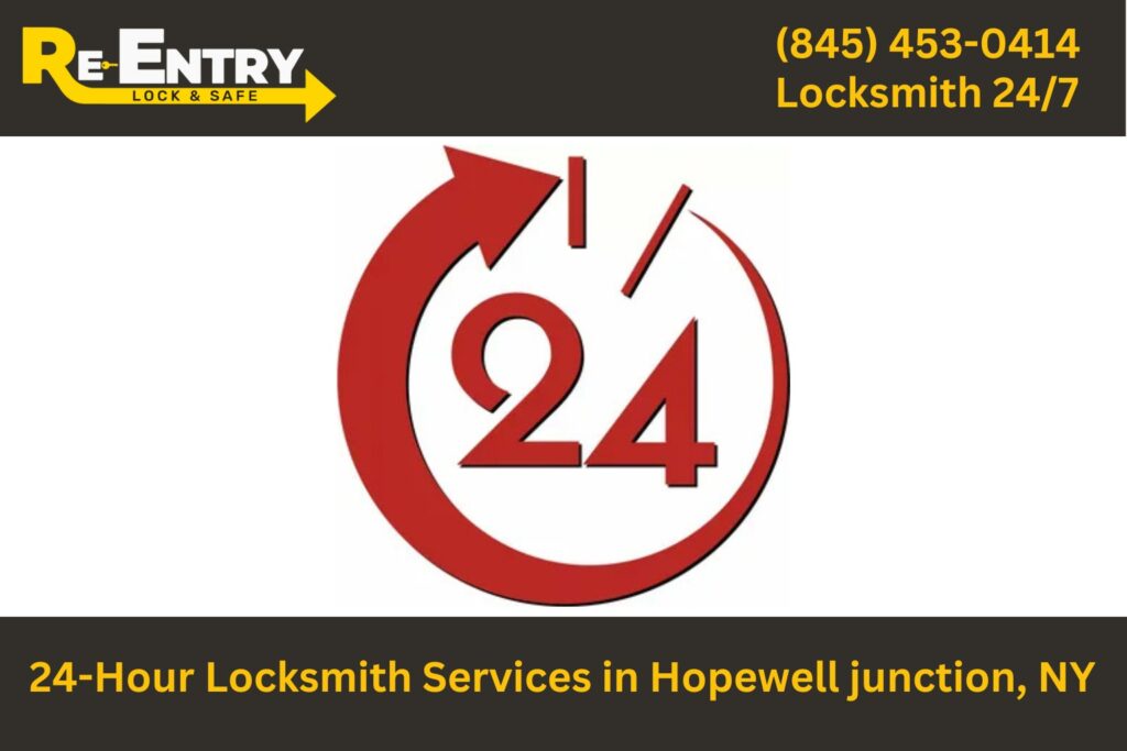 24-hour locksmith in Hopewell Junction NY offering emergency lock and key help anytime.