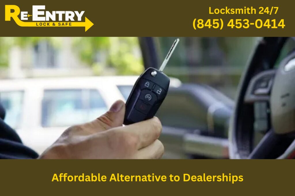 Affordable car locksmith service saving money compared to dealership