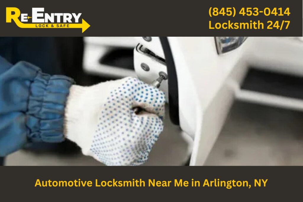 Automotive locksmith in Arlington NY providing car key replacement and lockout services.