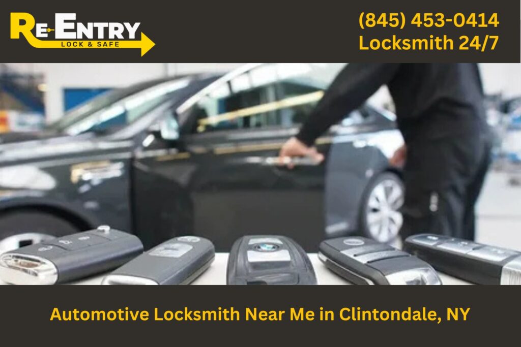 Automotive locksmith in Clintondale NY providing car key replacement and lockout services.