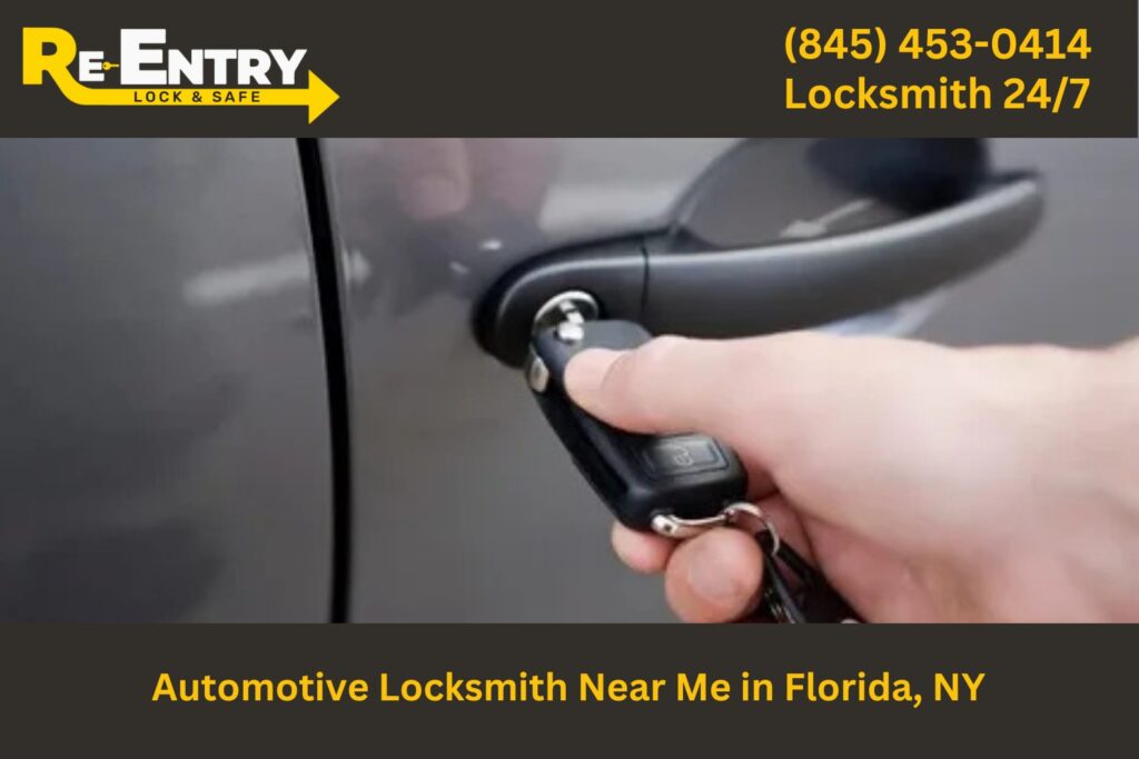 Automotive locksmith in Florida NY providing car key replacement and lockout services.