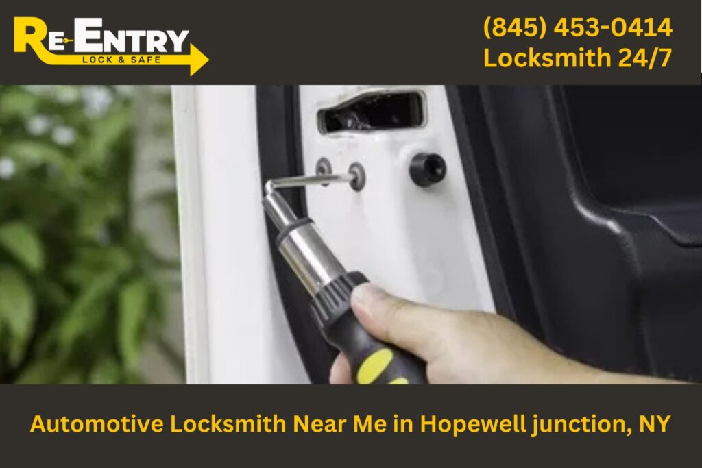 Automotive locksmith in Hopewell Junction NY providing car key replacement and lockout services.