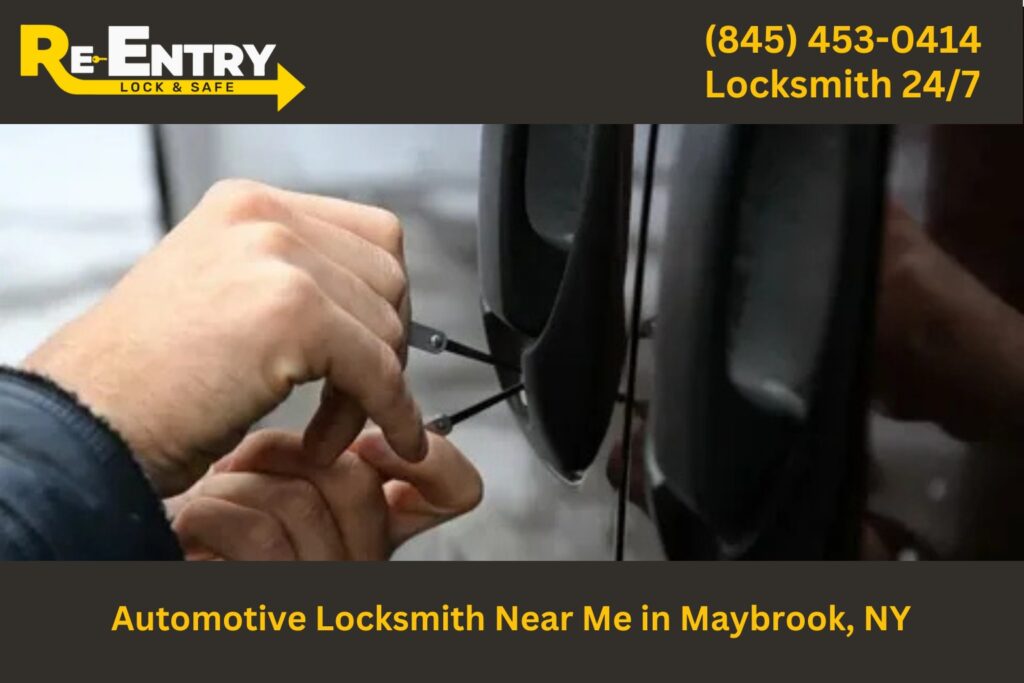 Automotive locksmith in Maybrook NY providing car key replacement and lockout services.