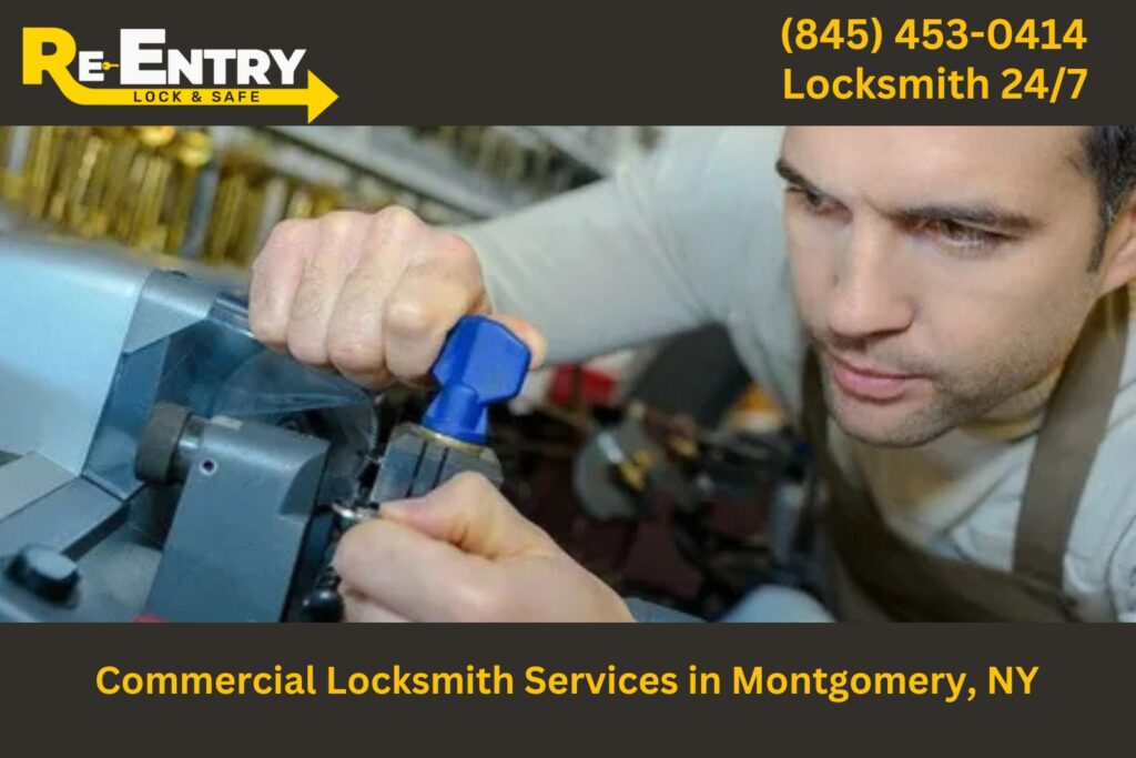 Commercial locksmith in Montgomery NY providing lock and security services for businesses.