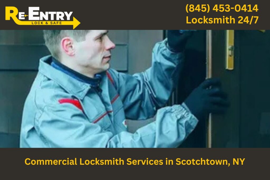 Commercial locksmith in Scotchtown NY providing lock and security services for businesses.