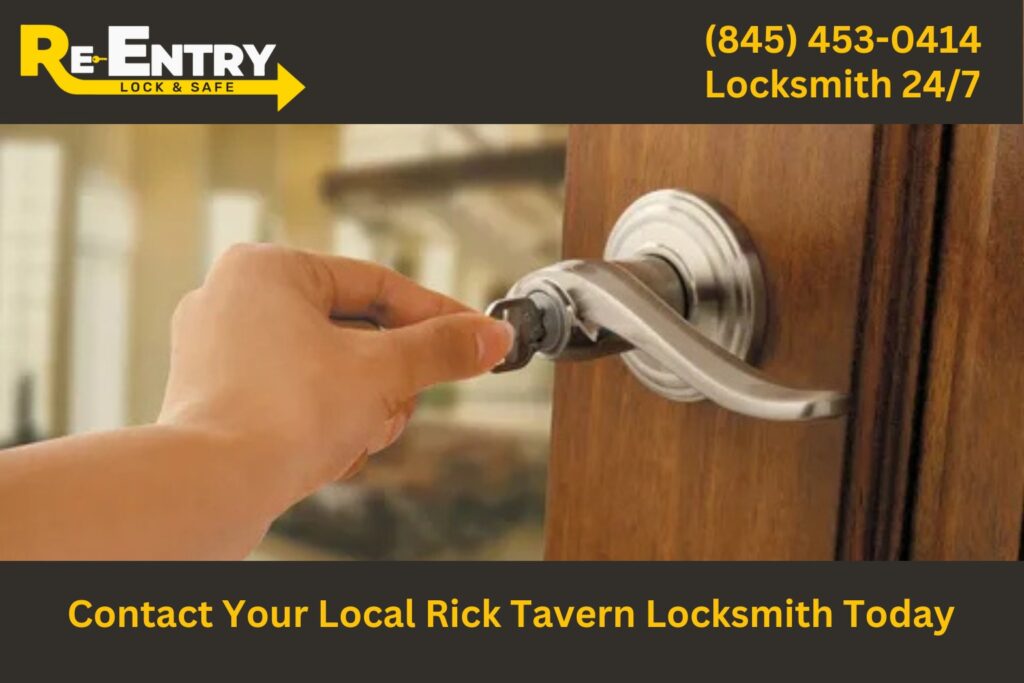 Local Rick Tavern NY locksmith ready to assist with lock and key services.
