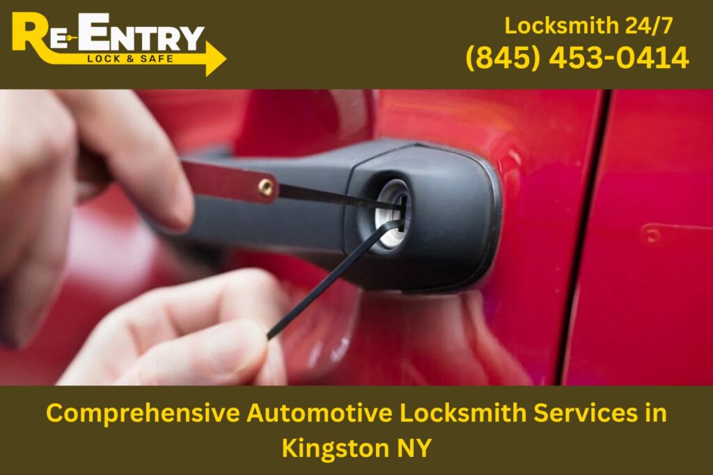 Auto locksmith in Kingston NY offering car key replacement, lockouts, and ignition repair