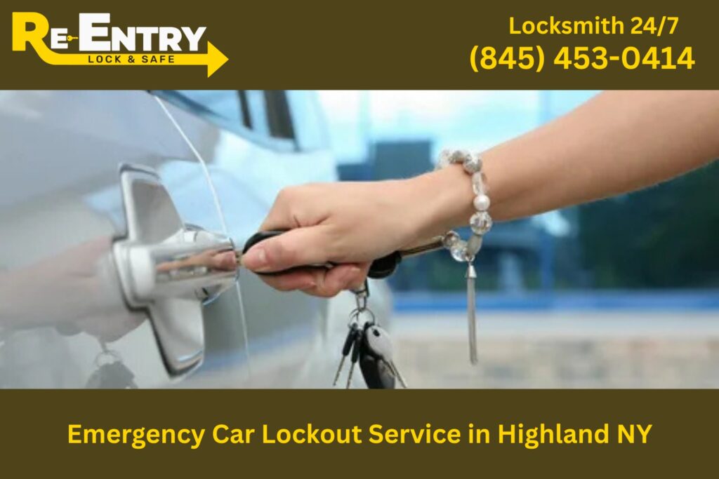 Emergency car lockout service in Highland NY helping driver unlock vehicle quickly