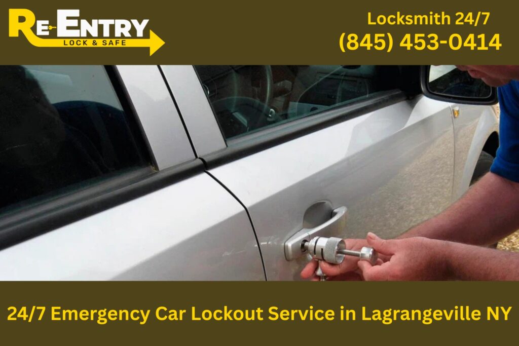 24/7 emergency car lockout service in Lagrangeville NY helping driver regain access to locked vehicle