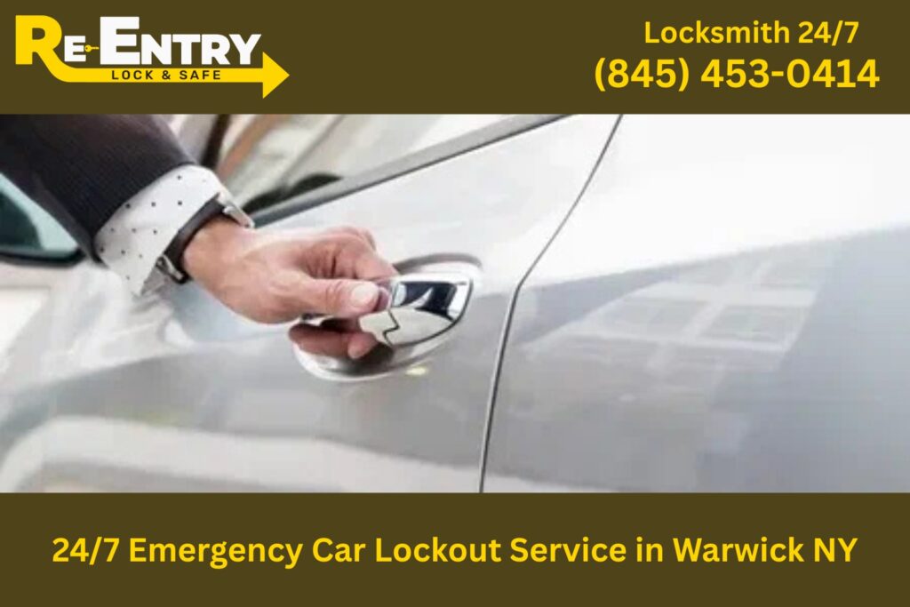 24/7 emergency car lockout service in Warwick NY helping driver unlock vehicle quickly