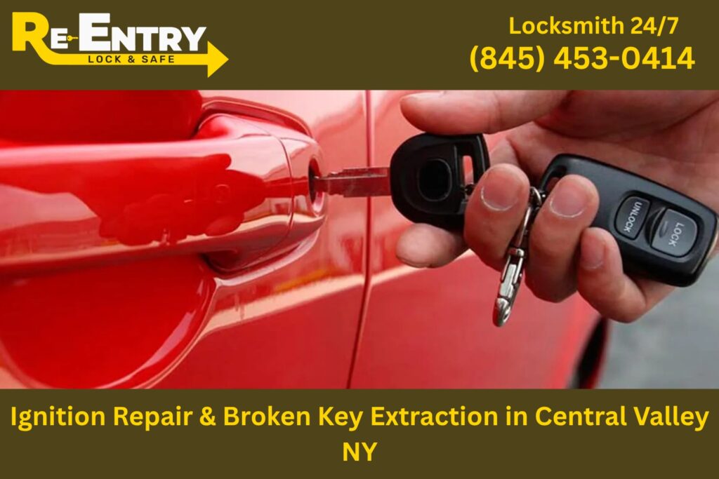 Ignition repair and broken key extraction service in Central Valley NY