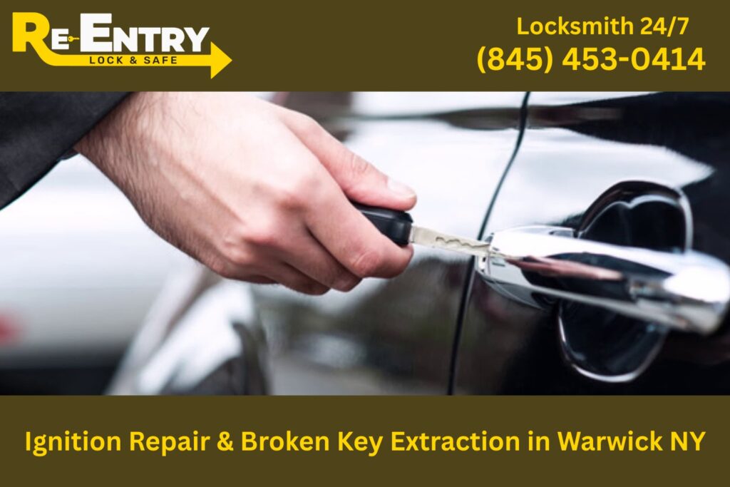 Ignition repair and broken key extraction service in Warwick NY