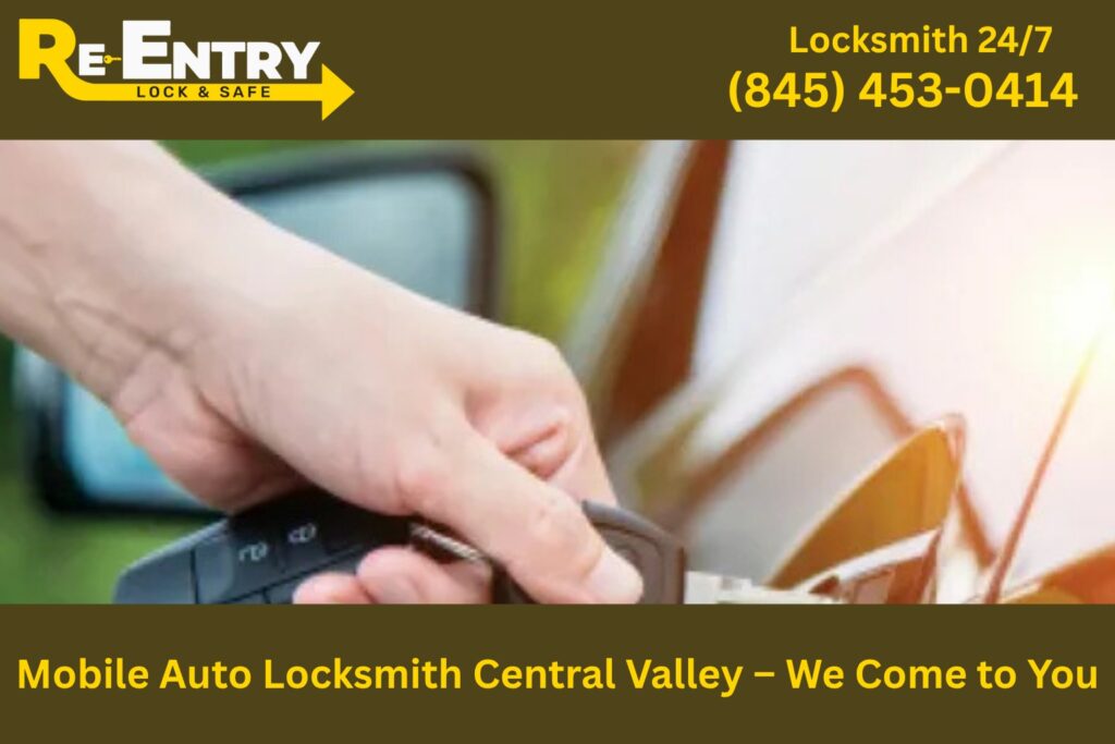 Mobile auto locksmith in Central Valley NY providing on-site car key and lock services