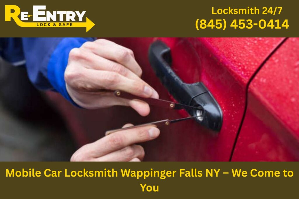 Mobile car locksmith in Wappingers Falls NY providing on-site auto locksmith services