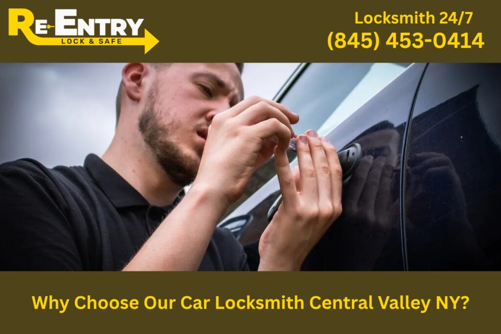 Trusted car locksmith service in Central Valley NY by Re-Entry Lock and Safe