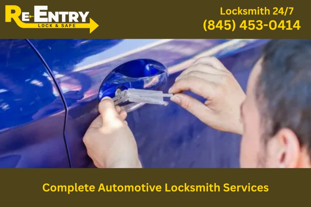 complete automotive locksmith services in Wallkill NY including car key replacement and ignition repair