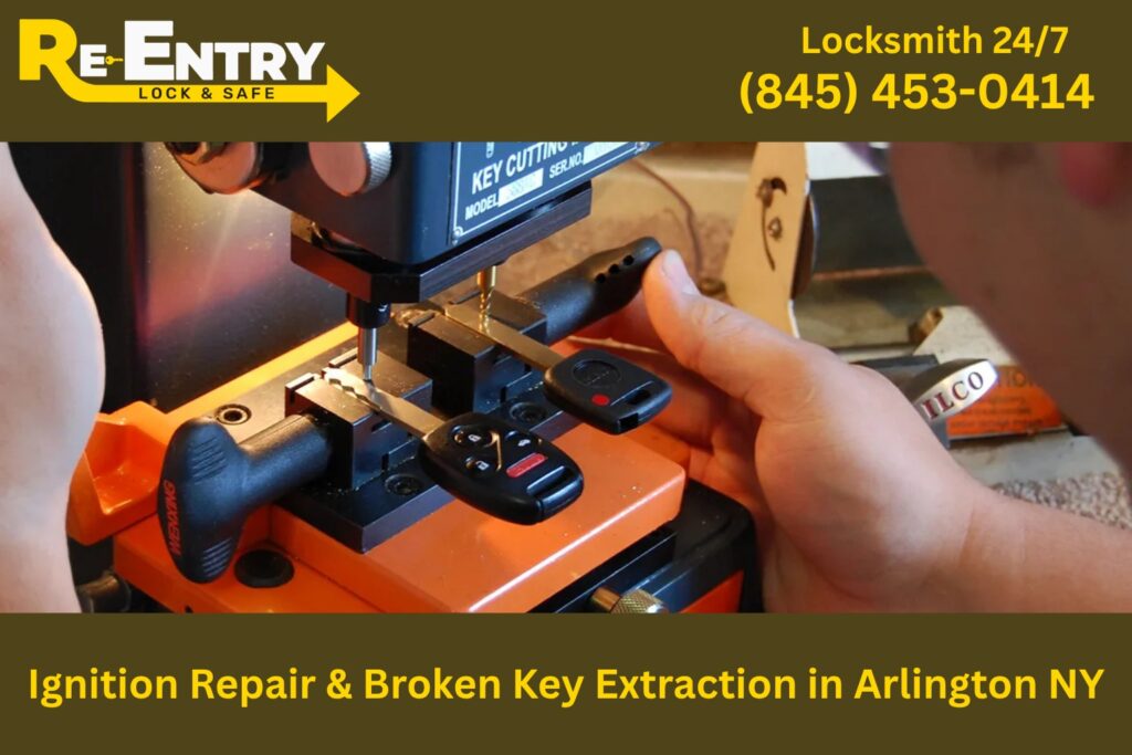 Ignition repair and broken key extraction service in Arlington NY