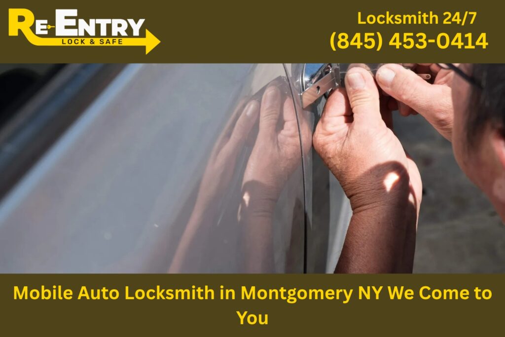 Mobile auto locksmith in Montgomery NY providing on-site car key and lock services