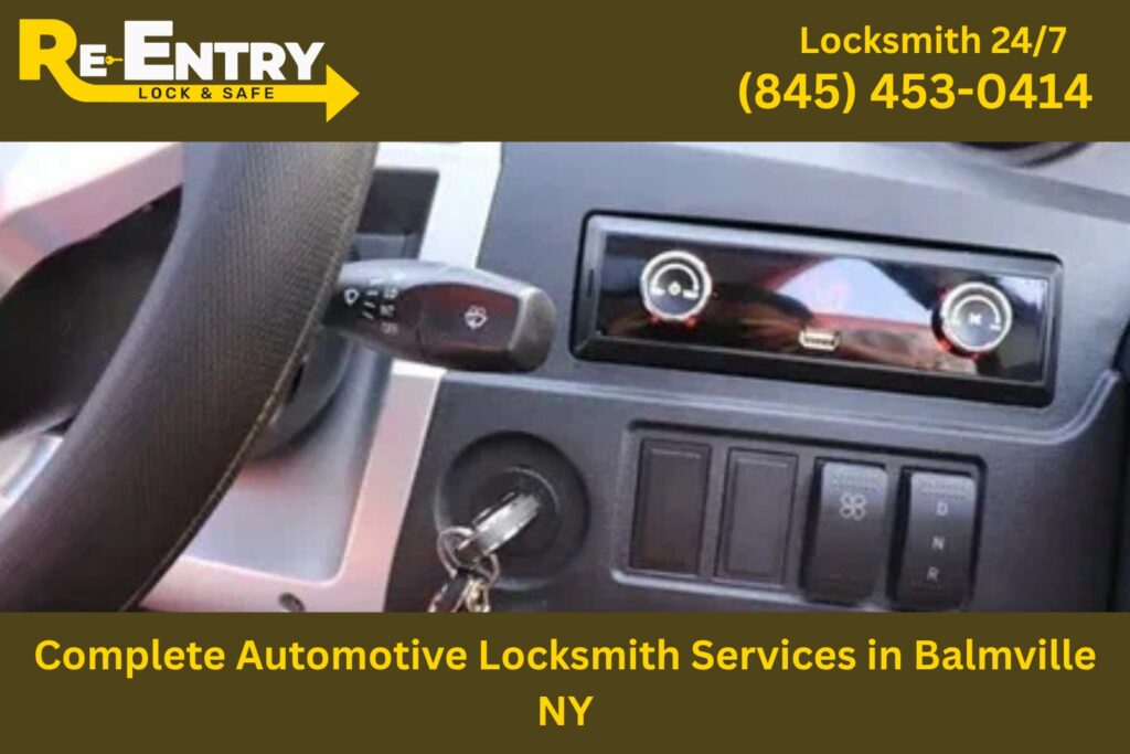 complete automotive locksmith services in Balmville NY including car key replacement and ignition repair