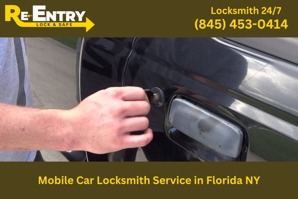 mobile car locksmith service in Florida NY providing on-site vehicle locksmith assistance