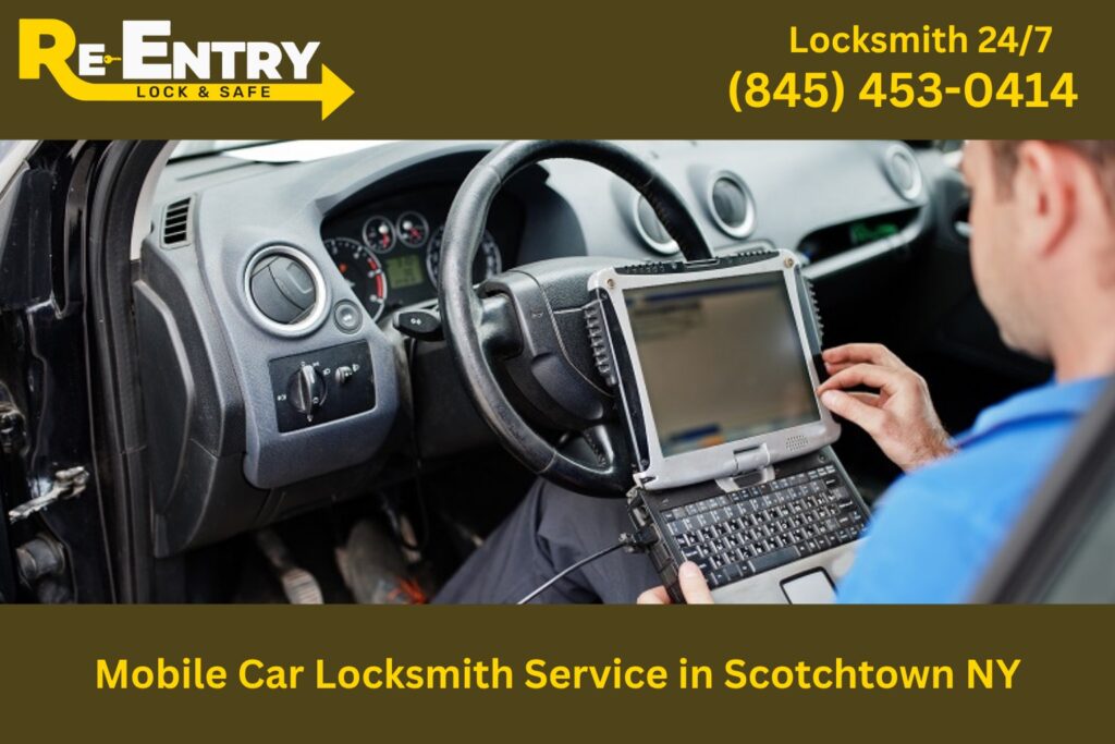 mobile car locksmith service in Scotchtown NY providing on-site auto locksmith assistance
