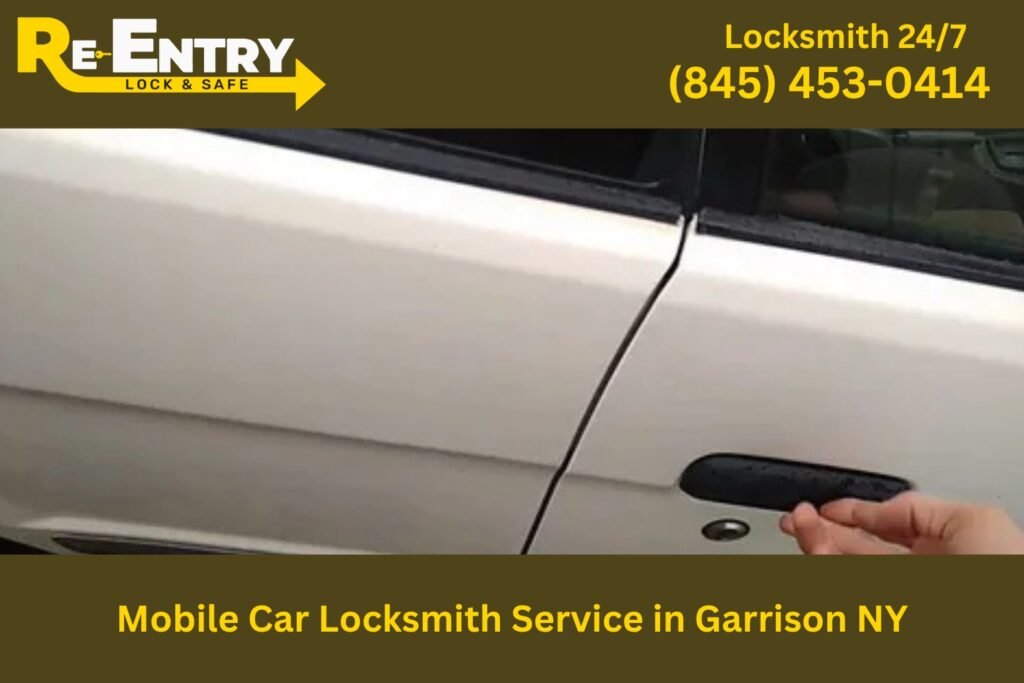Mobile car locksmith van providing on-site automotive locksmith services in Garrison NY