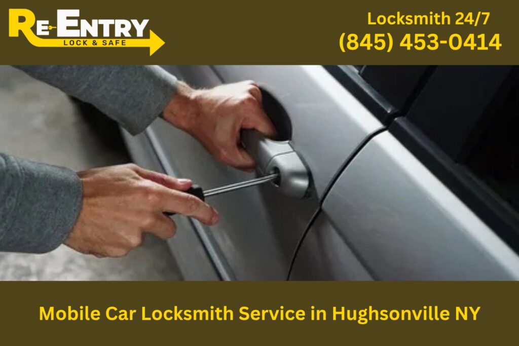 Mobile car locksmith van providing on-site automotive locksmith services in Hughsonville NY