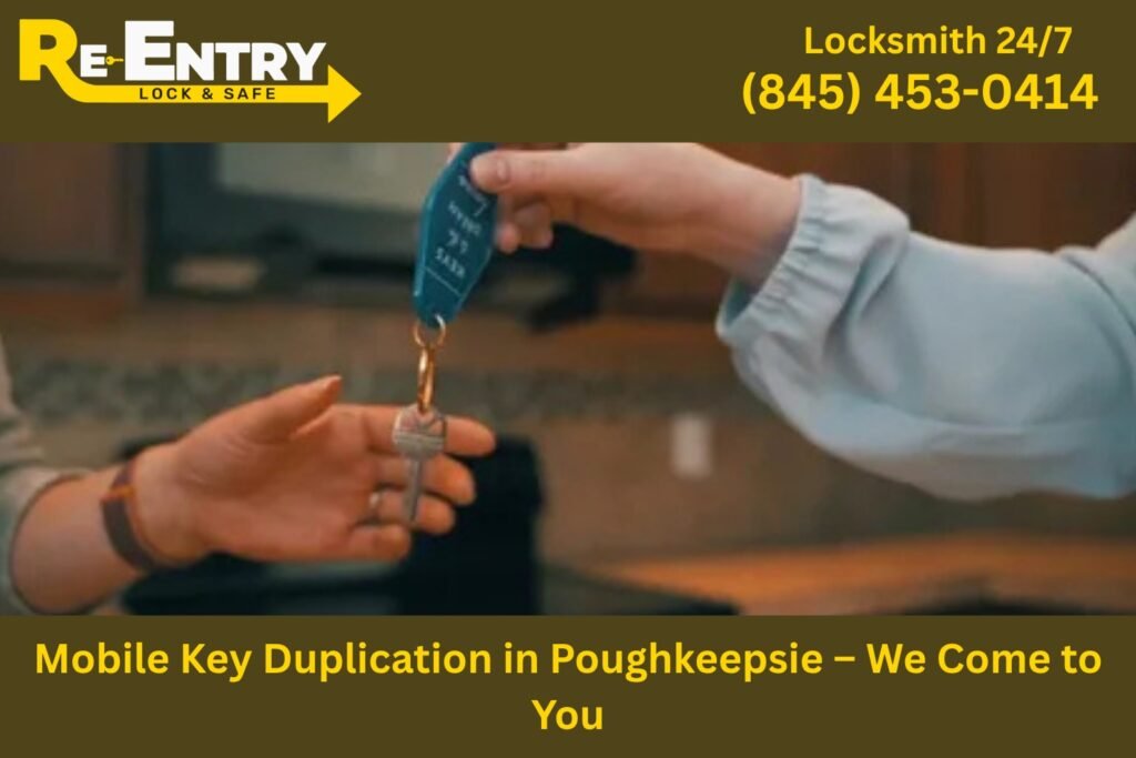 Mobile locksmith van providing on-site key duplication services in Poughkeepsie NY