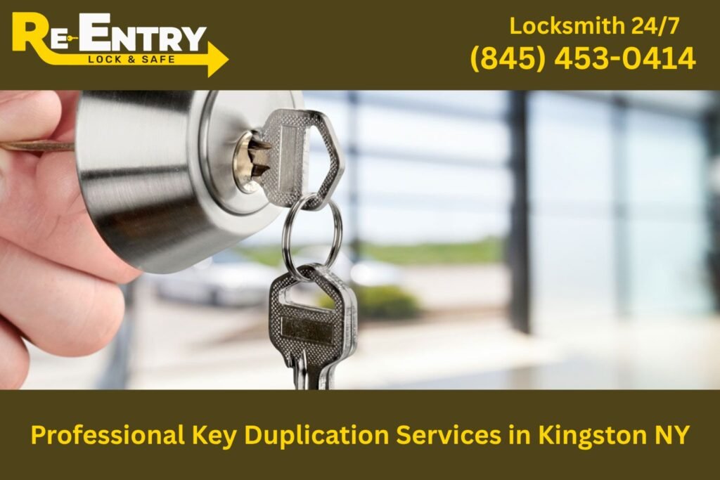 Professional locksmith duplicating car keys and transponder keys in Kingston NY