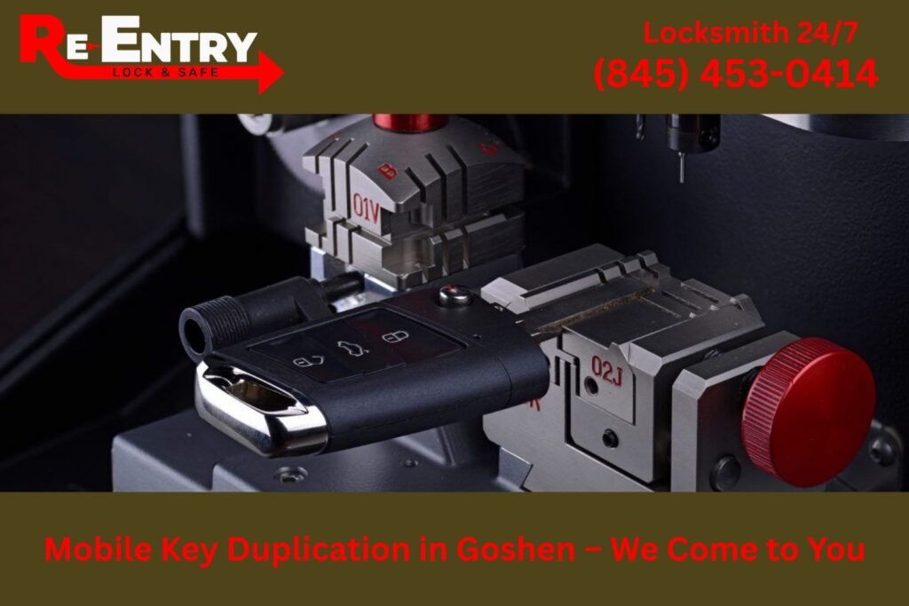 Mobile key duplication locksmith serving Goshen NY